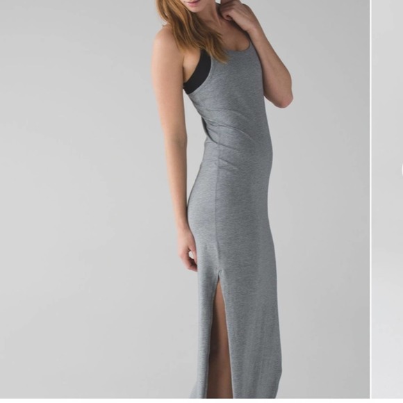 lululemon athletica Dresses & Skirts - Lululemon Refresh Maxi Dress II Heathered Medium Grey`1111111